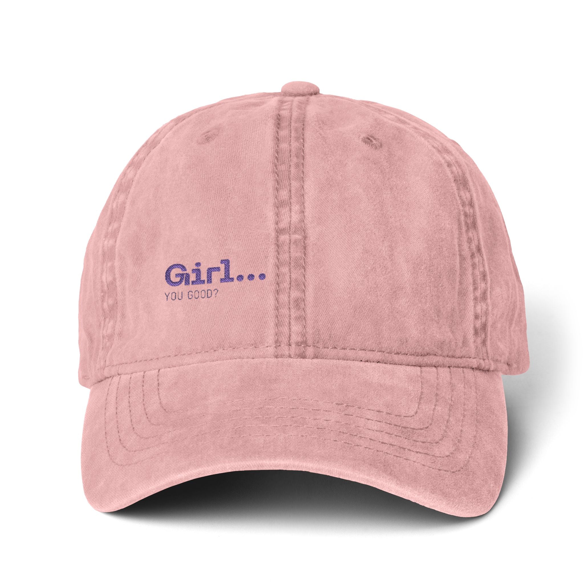 Women's Pigment-Dyed Cap with Fashion Undervisor (Embroidery)