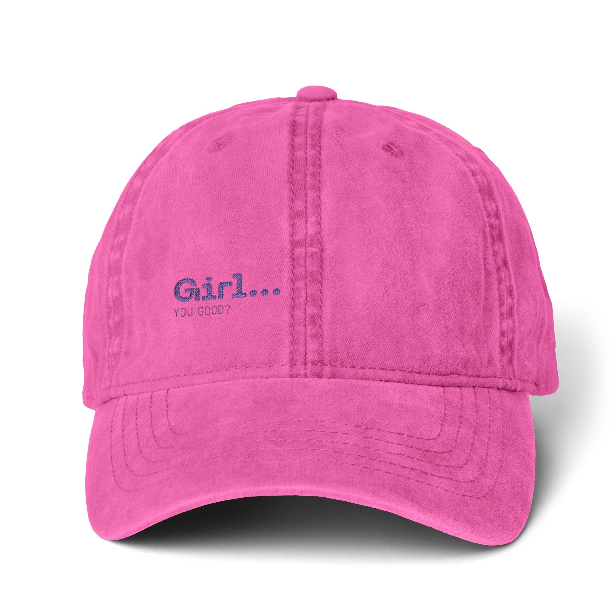 Women's Pigment-Dyed Cap with Fashion Undervisor (Embroidery)